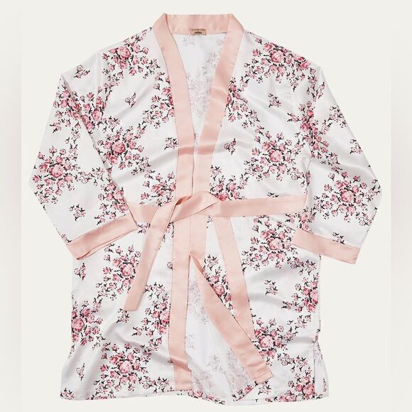 Morgan Lane Allie Robe - White Floral - Picture 4 of 6